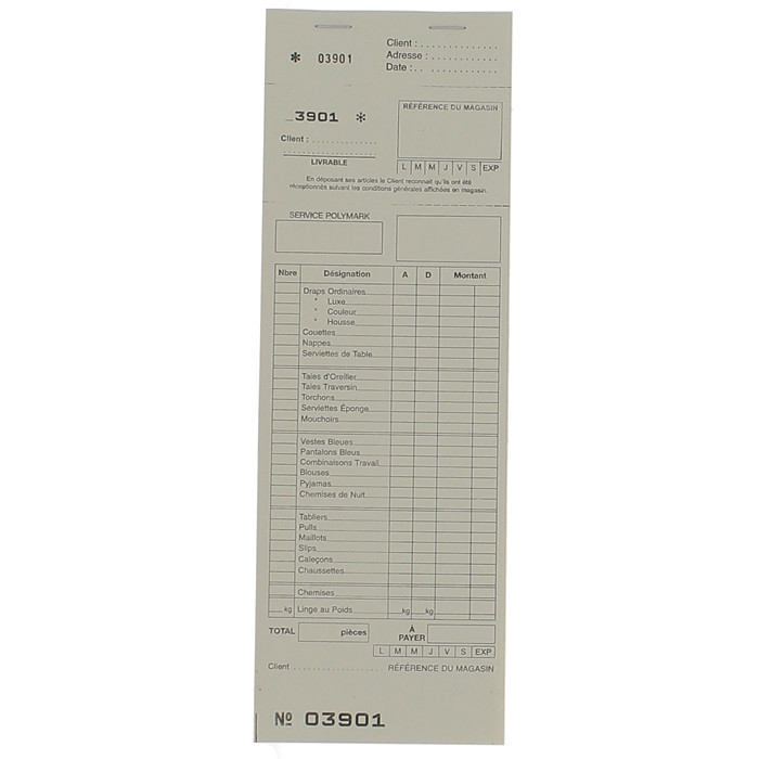 CARNET BIE GM BLANC X10